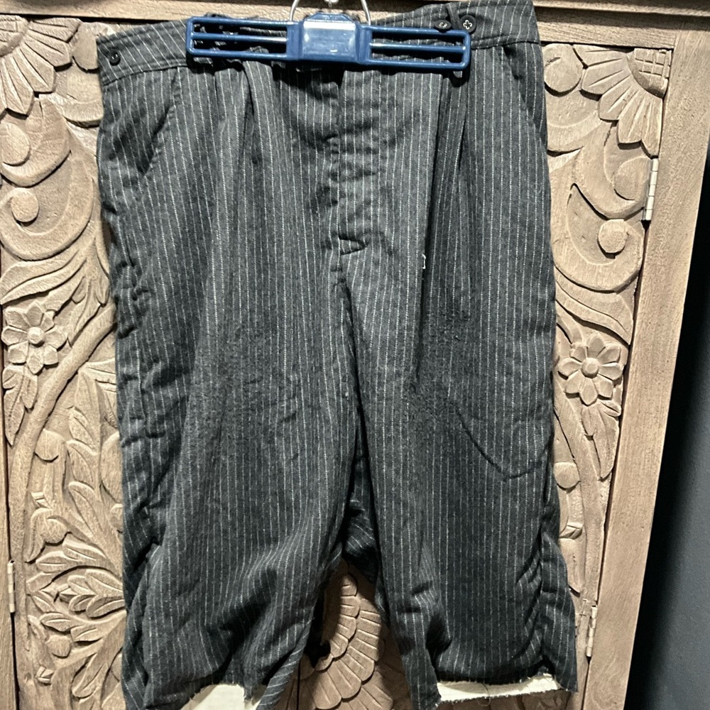 Magnolia pearl wool Black Pinstripe 3/4 pants